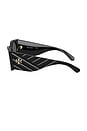 view 3 of 3 Oval Sunglasses in Black
