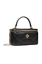 view 2 of 4 Kira Diamond Quilt Vanity Case in Black