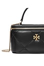view 4 of 4 Kira Diamond Quilt Vanity Case in Black