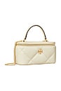 view 2 of 4 Kira Diamond Quilt Vanity Case in Warm White