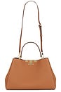 view 1 of 5 Eleanor Soft Satchel Bag in Aged Tan