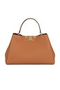 view 3 of 5 Eleanor Soft Satchel Bag in Aged Tan