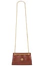 view 1 of 5 Kira Turnlock Embossed Snake Mini Shoulder Bag in Sweet Maple