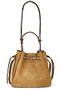 view 1 of 5 Romy Suede Bucket Bag in Stone