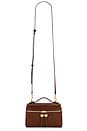 view 1 of 5 Romy Embossed Slim Top Handle Bag in Sweet Maple