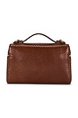 view 4 of 5 Romy Embossed Slim Top Handle Bag in Sweet Maple