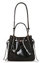 view 1 of 5 Romy Distressed Bucket Bag in Dark Brown