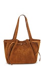 view 1 of 3 Romy Suede Tote Bag in Caramel