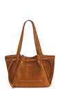 view 2 of 3 Romy Suede Tote Bag in Caramel