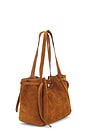 view 4 of 3 Romy Suede Tote Bag in Caramel