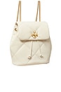 view 3 of 5 Kira Diamond Quilt Small Backpack in Warm White