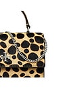 view 4 of 4 Kira Haircalf Mini Top Handle Chain Wallet in Trench & Black