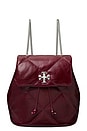 view 1 of 4 Kira Diamon Quilt Distressed Mini Backpack in Dark Carmine