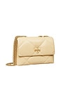 view 2 of 4 Kira Diamond Quilt Small Convertible Shoulder Bag in Vanilla Soft Serve