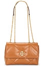view 1 of 5 Kira Diamond Quilt Small Convertible Shoulder Bag in Classic Chestnut