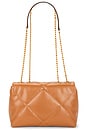view 2 of 5 Kira Diamond Quilt Small Convertible Shoulder Bag in Classic Chestnut