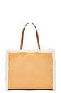 view 2 of 4 Ella Shearling Tote in Light Natural & Brown