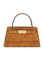 view 2 of 5 Lee Radziwill Fringe Mini Top Handle Bag in Wild Tobacco