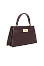 view 4 of 5 Lee Radziwill Pebble Mini Top Handle Bag in Dark Carmine