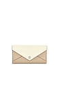 view 1 of 4 Color Block Envelope Long Wallet in Soft Custard Multi