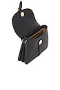 view 4 of 5 T Monogram Pebble Soft Small Shoulder Bag in Black