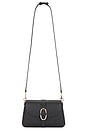 view 5 of 5 T Monogram Pebble Soft Small Shoulder Bag in Black
