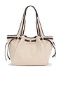 view 1 of 4 Romy Canvas Tote in Dusty Almond & Bianco White