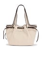 view 2 of 4 Romy Canvas Tote in Dusty Almond & Bianco White