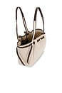 view 4 of 4 Romy Canvas Tote in Dusty Almond & Bianco White