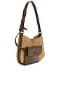 view 3 of 4 Eleanor Straw Slim Shoulder Bag in Honeycomb