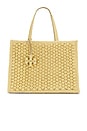 view 1 of 4 Ella Hand Crocheted Popcorn Stitch Large Tote Bag in Natural