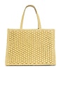 view 2 of 4 Ella Hand Crocheted Popcorn Stitch Large Tote Bag in Natural