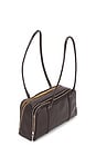 view 4 of 4 Small Marshmallow Satchel in Dark Brown