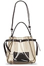view 1 of 5 Romy Clear Bucket Bag in Rootbeer Float