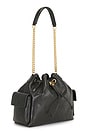 view 5 of 5 Charlie Quilted Drawstring Shoulder Bag in Black
