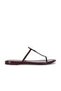 view 1 of 5 Mini Miller Jelly Sandal in Dark Raspberry & Gold