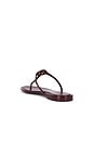 view 3 of 5 Mini Miller Jelly Sandal in Dark Raspberry & Gold