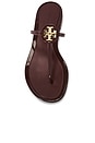view 4 of 5 Mini Miller Jelly Sandal in Dark Raspberry & Gold