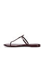 view 5 of 5 Mini Miller Jelly Sandal in Dark Raspberry & Gold