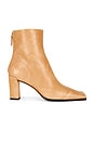view 1 of 5 Asymmetric Cap Toe Ankle Boot in Sand