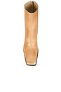 view 5 of 5 Asymmetric Cap Toe Ankle Boot in Sand