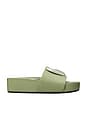 view 1 of 4 Patos Platform Slide in Light Jade & Silver