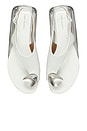 view 3 of 4 Patos Slingback Sandal in Bianco & Silver