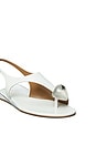 view 4 of 4 Patos Slingback Sandal in Bianco & Silver