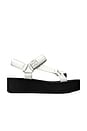 view 1 of 4 Mellow Platform Sandal in Optic White & Perfect Black