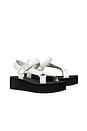 view 2 of 4 Mellow Platform Sandal in Optic White & Perfect Black