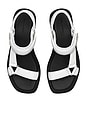 view 3 of 4 Mellow Platform Sandal in Optic White & Perfect Black