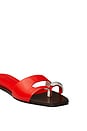 view 4 of 4 Pierced Slide in Blazing Red & Silver