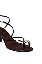view 4 of 4 Pierced Strappy Heel Sandal in Perfect Black & Silver