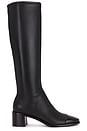 view 1 of 5 Cap Toe Knee High Boot in Perfect Black